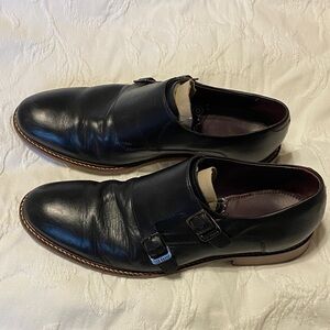 Ted Baker London Black Monk Strap Shoes